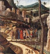 Andrea Mantegna Detail of The Agony in the Garden oil on canvas